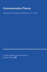 communication theory 1st edition charles m. goldie, richard g. e. pinch 0521406064, 9780521406062