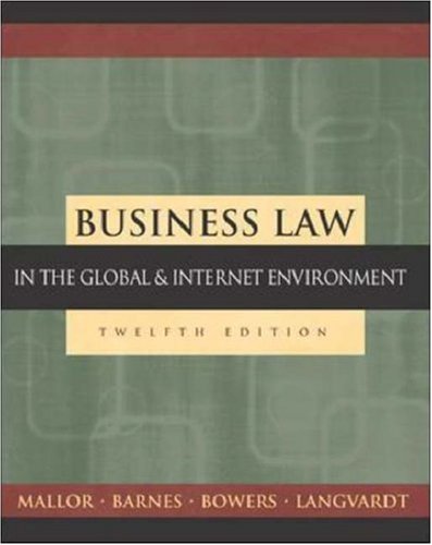 business law the ethical  global and e commerce environment with powerweb and student dvd 12th edition jane