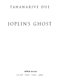 joplins ghost 1st edition tananarive due 0743449045, 1416510478, 9780743449045, 9781416510475