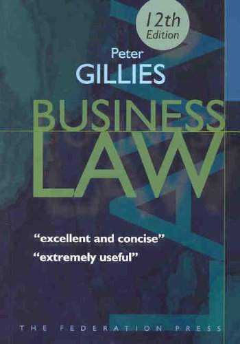 business law 12th edition peter gillies 1862875146, 9781862875142