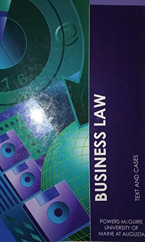 business law texts and cases 1st edition powers mcguire 0538847395, 9780538847391