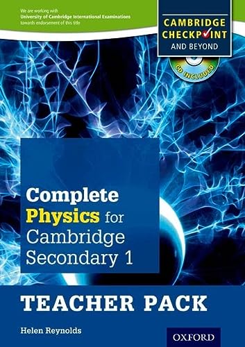 complete physics for cambridge secondary 1 teacher pack teachers guide helen reynolds 0198390262,