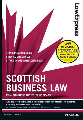 scottish business law 1st edition ewan macintyre , josephine bisacre 1408296020, 9781408296028