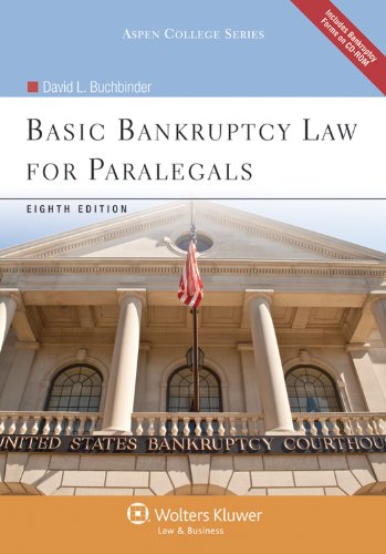basic bankruptcy law for paralegals 8th edition david l. buchbinder 0735507864, 9780735507869