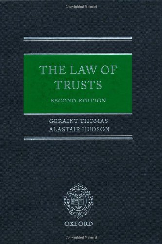 the law of trusts 2nd edition geraint thomas , alastair hudson 019955028x, 9780199550289