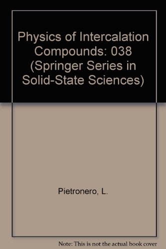 physics of intercalation compounds 038 1st edition l. pietronero 0387112839, 9780387112831