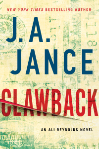 clawback an ali reynolds novel  j.a. jance 1501110799, 1501110764, 9781501110795, 9781501110764