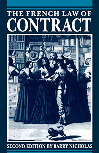the french law of contract 2nd edition barry nicholas 0198762569, 9780198762560
