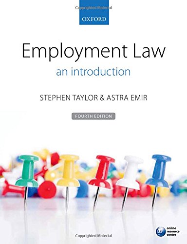employment law  an introduction 4th edition stephen taylor , astra emir 0198705395, 9780198705390