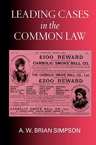 leading cases in the common law 1st edition a. w. brian simpson 019826299x, 9780198262992