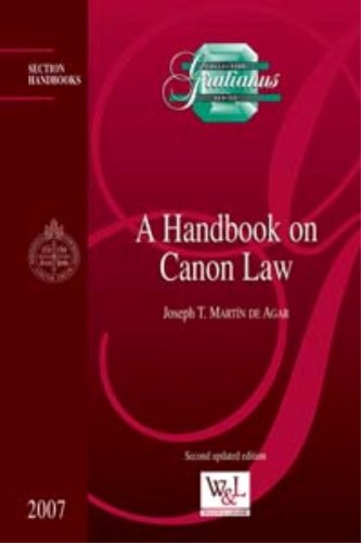 a handbook on canon law 2nd edition joseph martin de agar 2891278046, 9782891278041