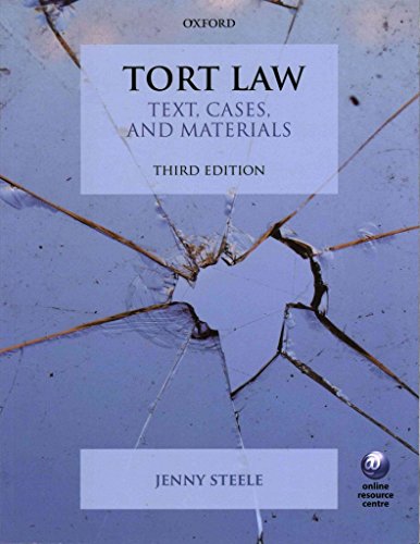 tort law text cases and materials 3rd edition jenny steele 0199671400, 9780199671403