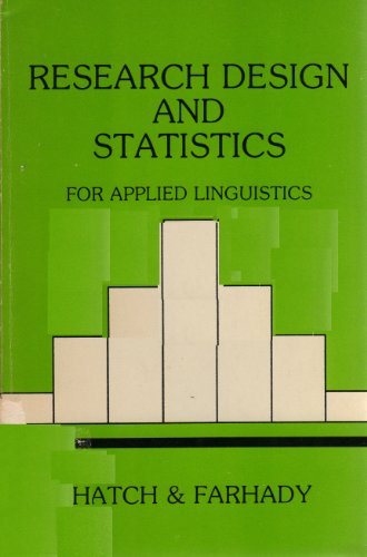 research design and statistics for applied linguistics 1st edition evelyn marcussen, hatch 0883772027,