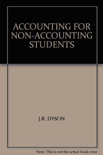 accounting for non accounting students 1st edition j.r. dyson 9780273025634, 0273025635