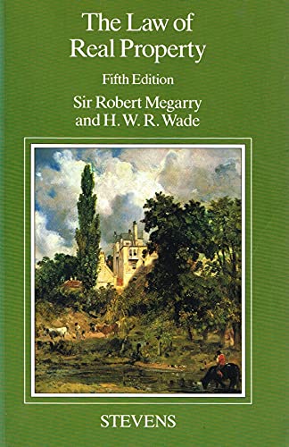 the law of real property 5th edition robert megarry , h.w.r wade 0420470301, 9780420470300