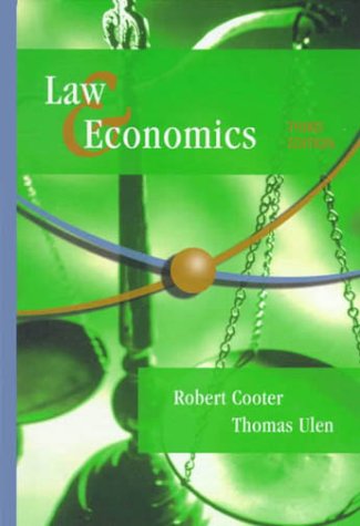 law and economics 3rd edition robert cooter , thomas ulen 0321064828, 9780321064820