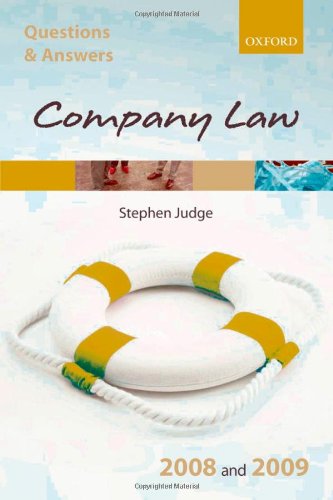 company law 2008 and 2009 1st edition stephen judge 0199218579, 9780199218578
