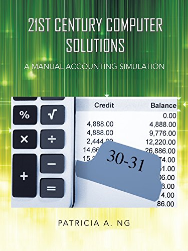 21st century computer solutions a manual accounting simulation 1st edition patricia a. ng 1496925785,