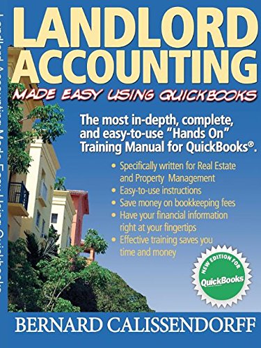 landlord accounting made easy using quickbooks 1st edition bernard callissendorf 0578026627, 9780578026626