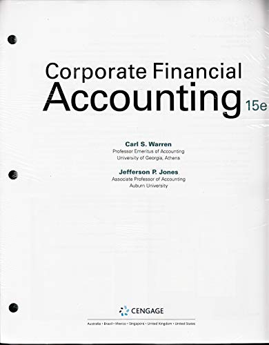 corporate financial accounting 15th edition carl warren, jefferson jones 1337398179, 9781337398176