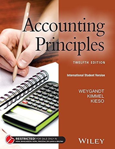 accounting principles 12th edition weygandt, kimmel, kieso 8126561211, 9788126561216