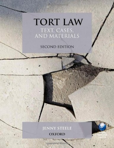 tort law  text  cases  and materials 2nd edition jenny steele 0199550751, 9780199550753
