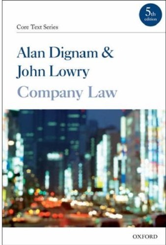 company law 5th edition alan dignam , john lowry 0199232873, 9780199232871