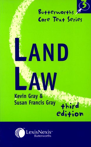 land law 3rd edition kevin gray , susan francis gray 0406963770, 9780406963772