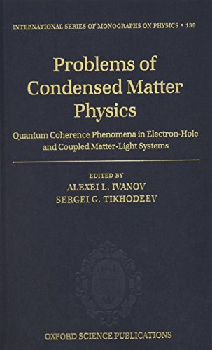 problems of condensed matter physics quantum coherence phenomena in electron hole and coupled matter light