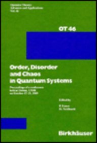 order disorder and chaos in quantum systems 1st edition p. exner 0817624929, 9780817624927