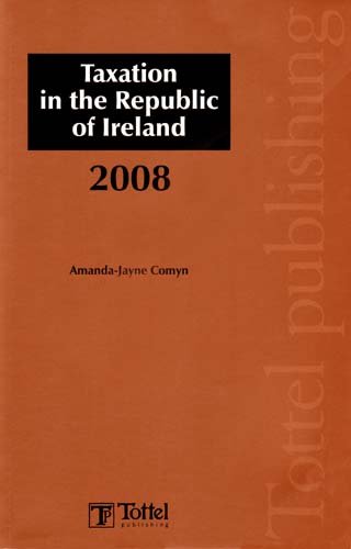 taxation in the republic of ireland 2008 1st edition amanda jayne comyn 1847660592, 9781847660596