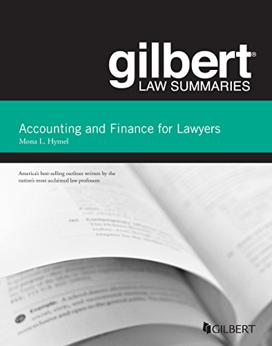 gilbert law summaries on accounting and finance for lawyers 2nd edition mona l. hymel 0314276165,