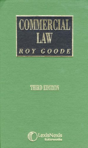 commercial law 3rd edition r. m. goode 040696436x, 9780406964366