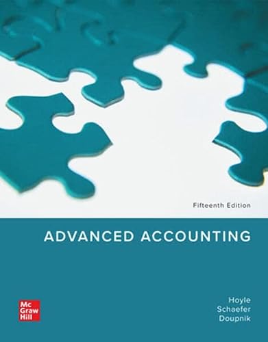 advanced accounting 15th edition joe ben hoyle, thomas schaefer, timothy doupnik 1266847634, 9781266847639