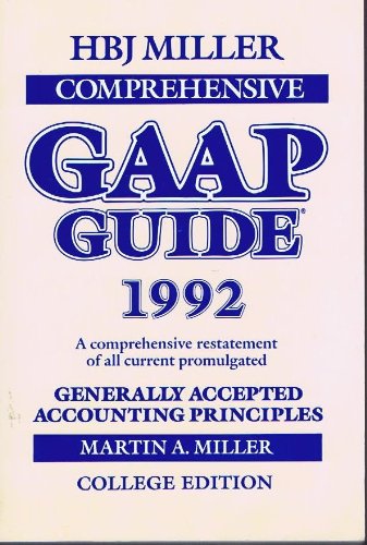 comprehensive gap guide 1992 a comprehensive restatement of all current promulgated  generally accepted