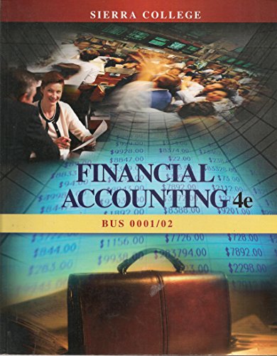financial accounting 4th edition john j. wild 1259240304, 9781259240300