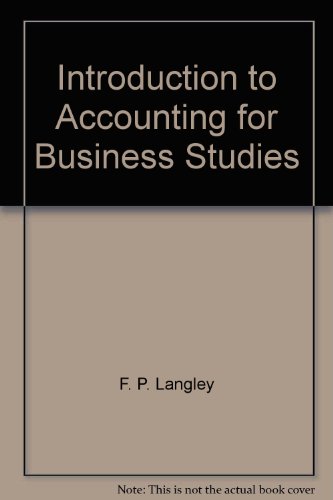 introduction to accounting for business studies 6th edition f. p langley 0406750408, 9780406750402