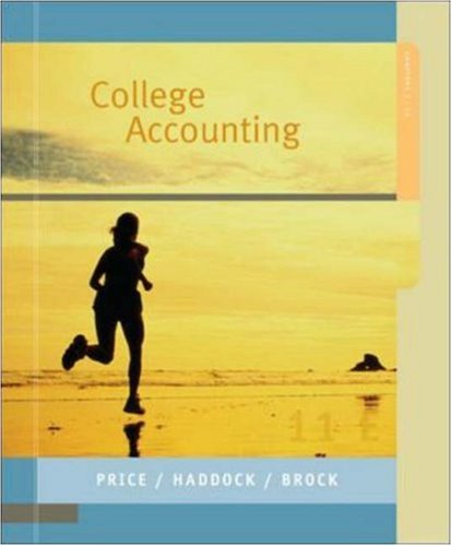 college accounting chapters 1 - 25 11th edition john ellis price, m. david haddock , horace r. brock
