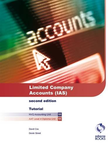 limited company accounts ias 2nd revised edition david cox,  derek street 190577723x, 9781905777235