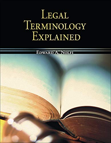 legal terminology explained 1st edition edward nolfi 0073511846, 9780073511849