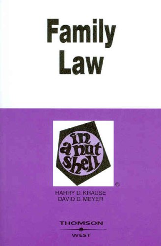 family law in a nutshell 5th edition harry krause ,  david meyer 0314183671, 9780314183675