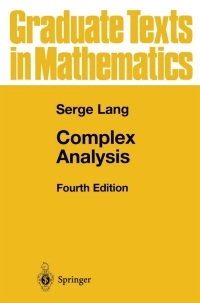 complex analysis 4th edition serge lang 0387985921, 9780387985923
