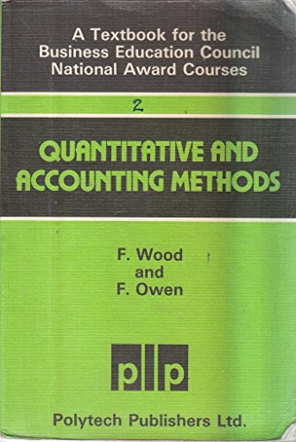 quantitative and accounting methods 2nd edition frank wood, frank owen 085505042x, 9780855050429