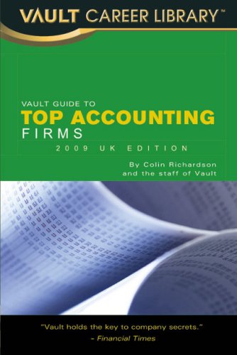 the vault guide to the top accounting firms 2009 uk edition colin richardson 158131602x, 9781581316025