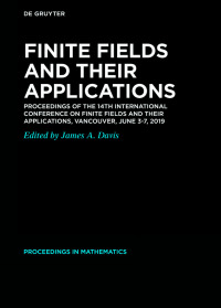 finite fields and their applications proceedings of the 14th international conference on finite fields and