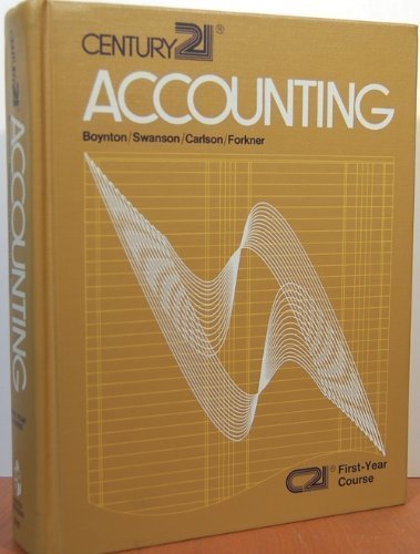 century 1 accounting first year course 1st edition hamden ,  swanson, carlson, forkner 0538029501,