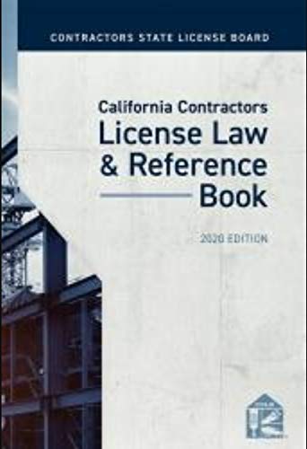 california contractors license law and reference book 2020 edition publishers editorial staff 1522191755,