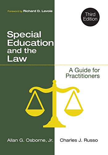 special education and the law  a guide for practitioners 3rd edition allan g. osborne , charles russo