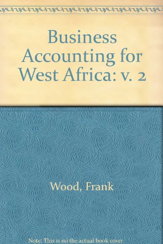 business accounting for west africa v. 2 1st edition frank ,  wood 0582656036, 9780582656031