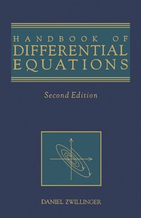 handbook of differential equations 2nd edition daniel zwillinger 0127843914, 9780127843919